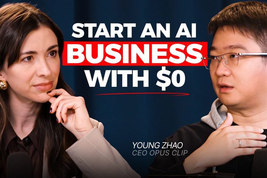 Silicon Valley Girl interviewing OpusClip CEO about building AI startups