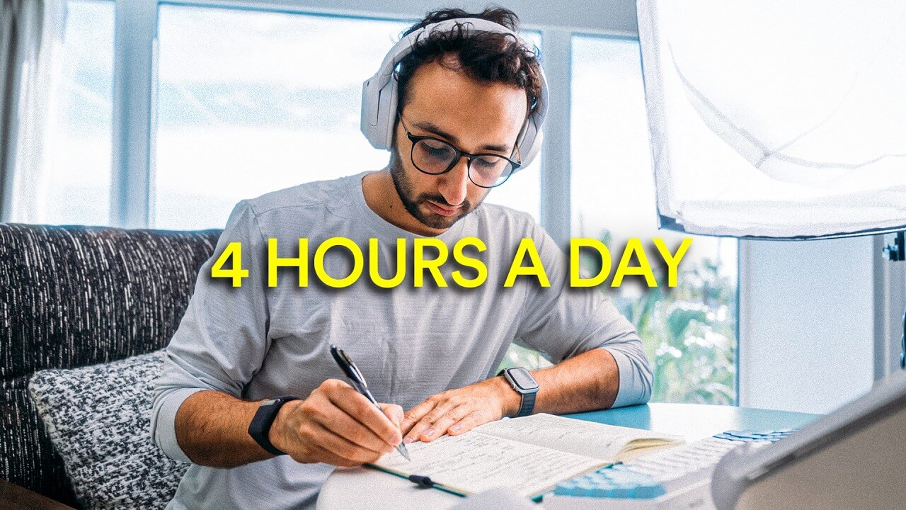 Ali Abdaal explains his deep work productivity system and focus protocol