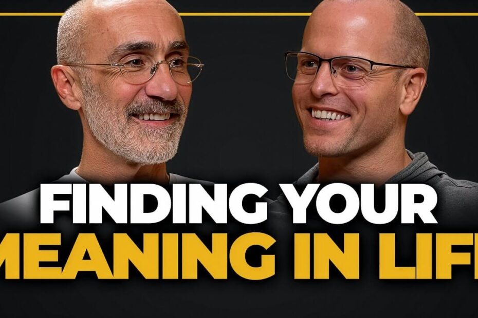 Arthur Brooks discussing meaning and purpose with Tim Ferriss on The Tim Ferriss Show