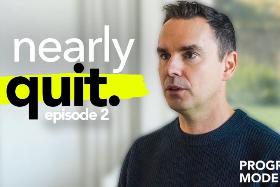 Brendon Burchard discussing Progress Mode and persistence