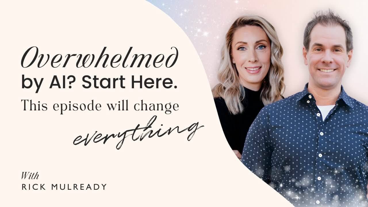 Carrie Green interviewing Rick Mulready about using AI in online business.