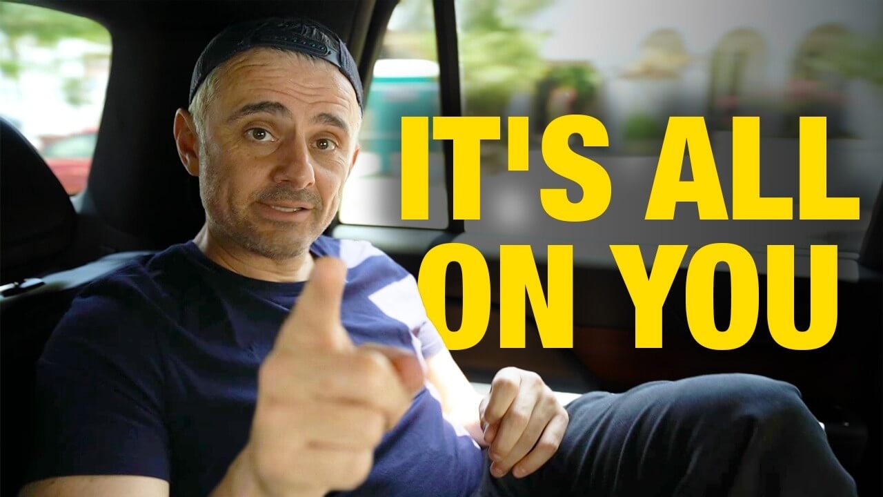 Gary Vaynerchuk explaining why personal accountability, not external blame or negativity, is the only path to self-improvement