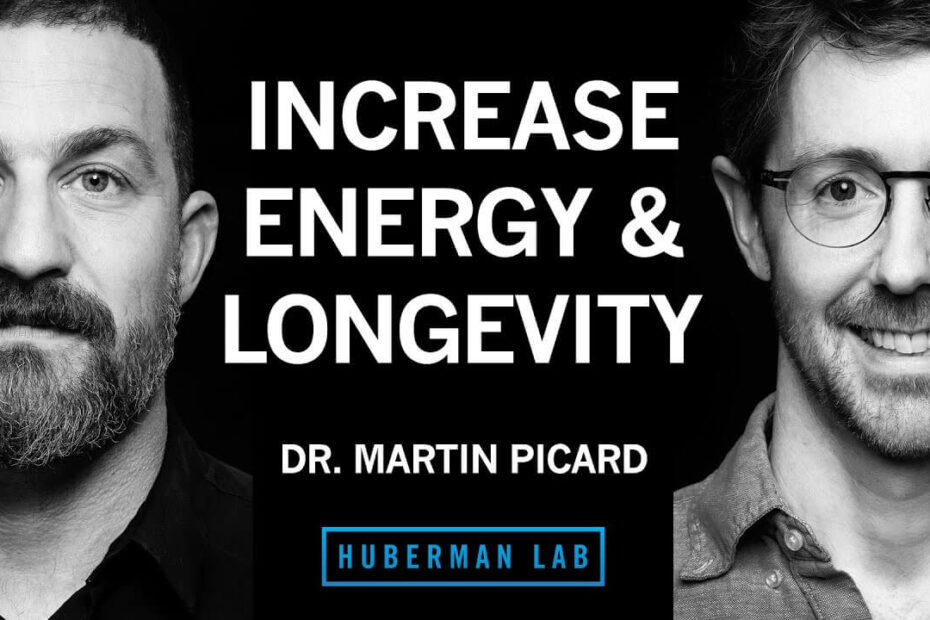 Andrew Huberman interviewing Dr. Martin Picard about mitochondria, stress, and biological aging