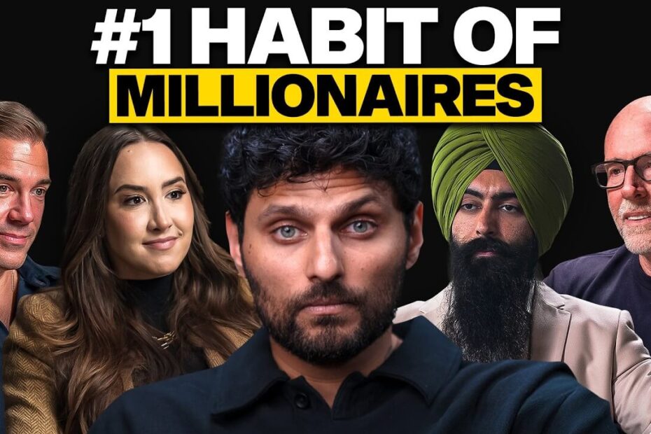 Jay Shetty interviewing financial experts about wealth building through intention and systematic planning over willpower