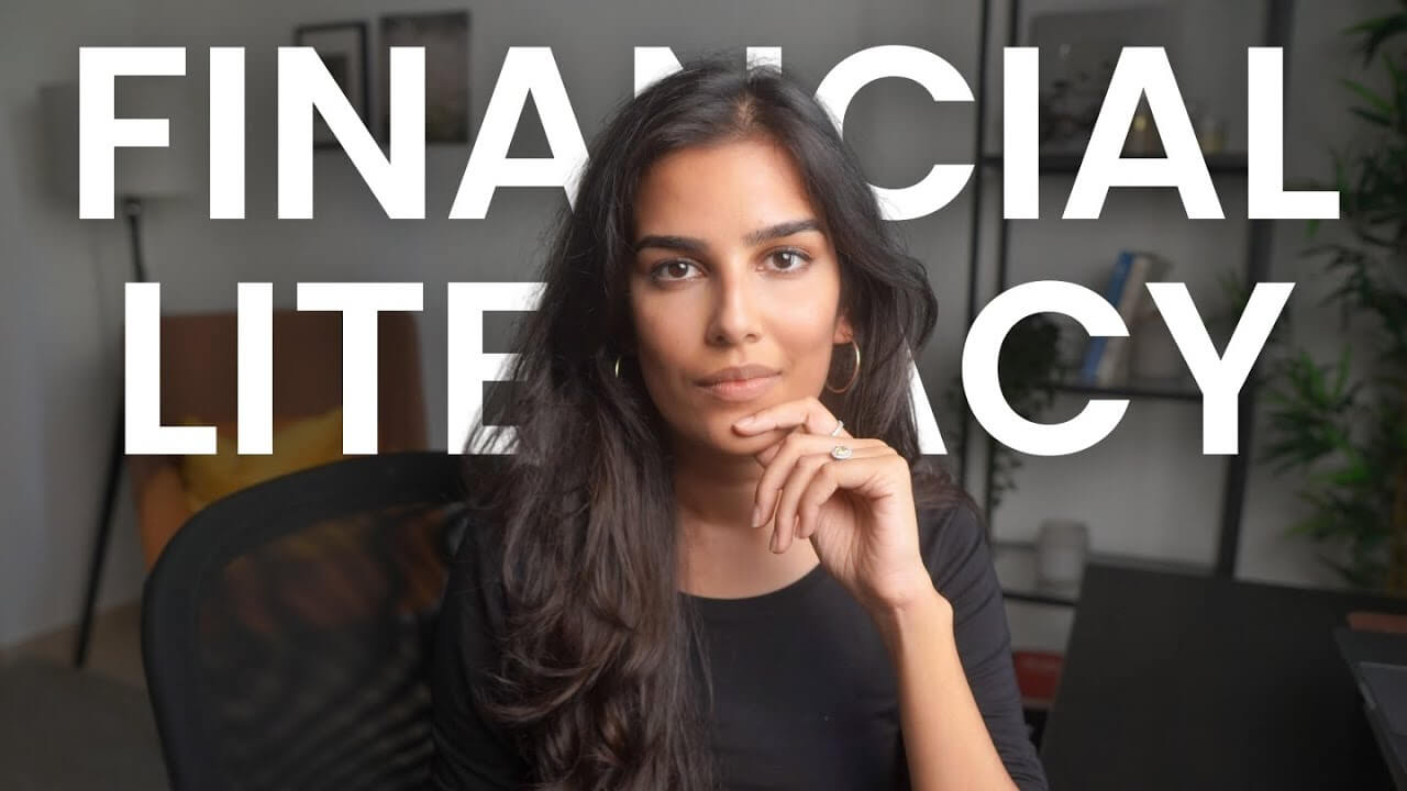 Nischa explaining financial literacy and budgeting on YouTube