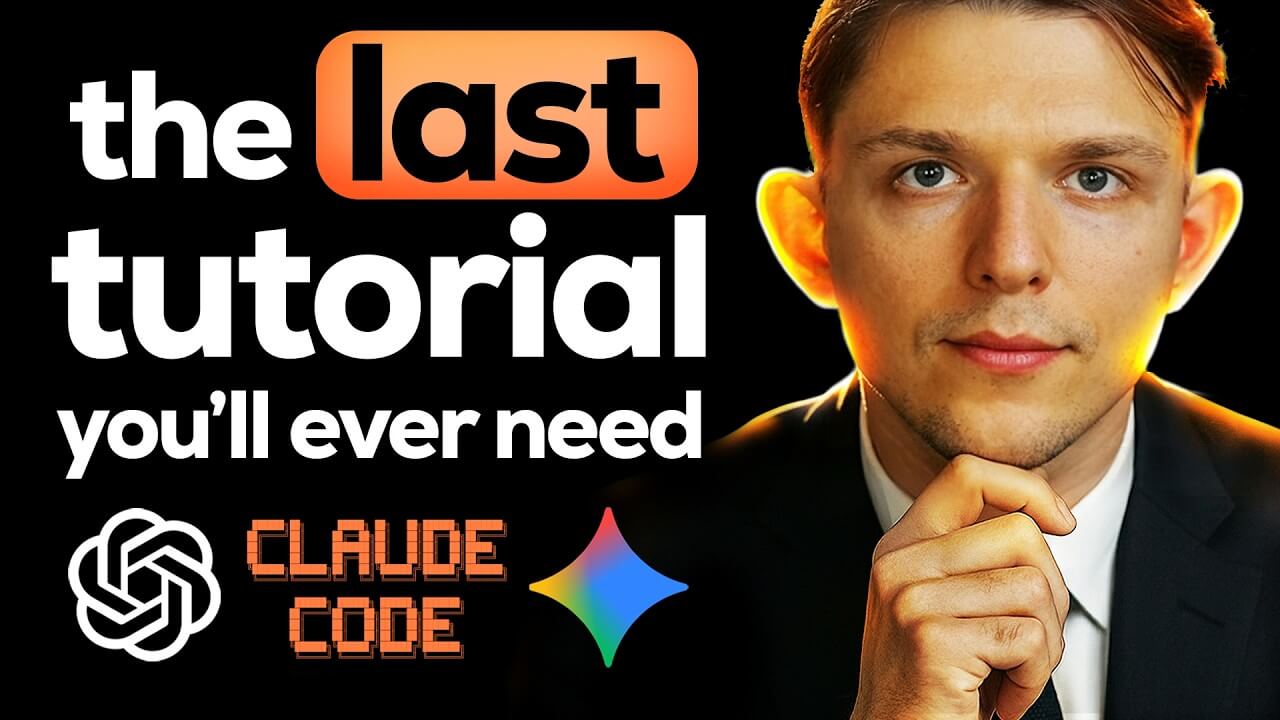 Riley Brown explaining AI-driven vibe coding workflows in a coding masterclass.