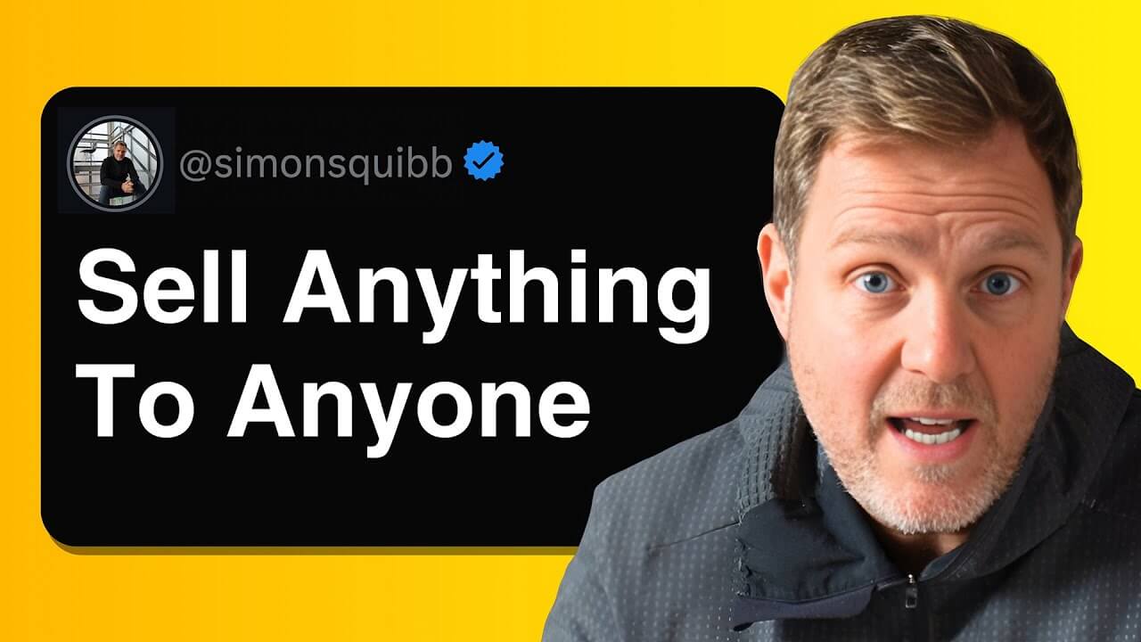 Simon Squibb explaining 10 steps to improve sales through authenticity and needs-first discovery