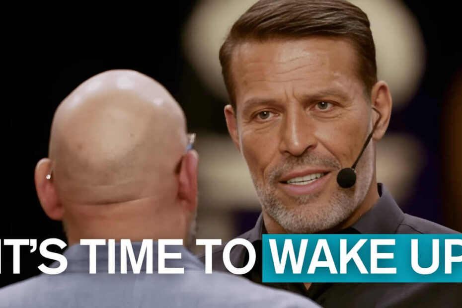 Tony Robbins conducting a live intervention on feeling lost in life