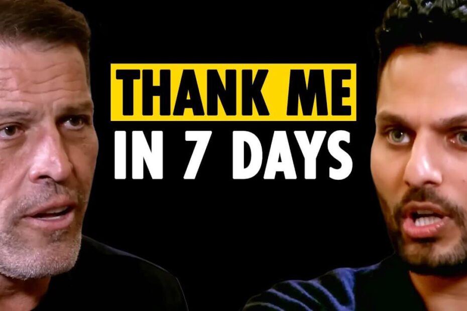 Tony Robbins discussing emotional mastery on The Jay Shetty Podcast