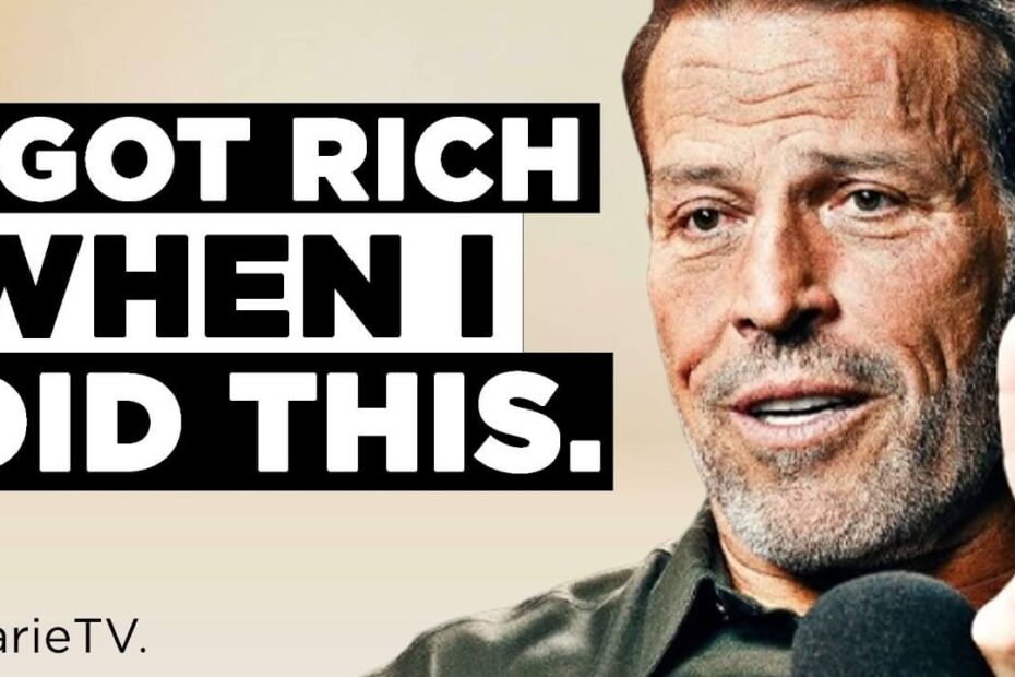 Tony Robbins on The Marie Forleo Podcast discussing daily performance protocols and energy management strategies