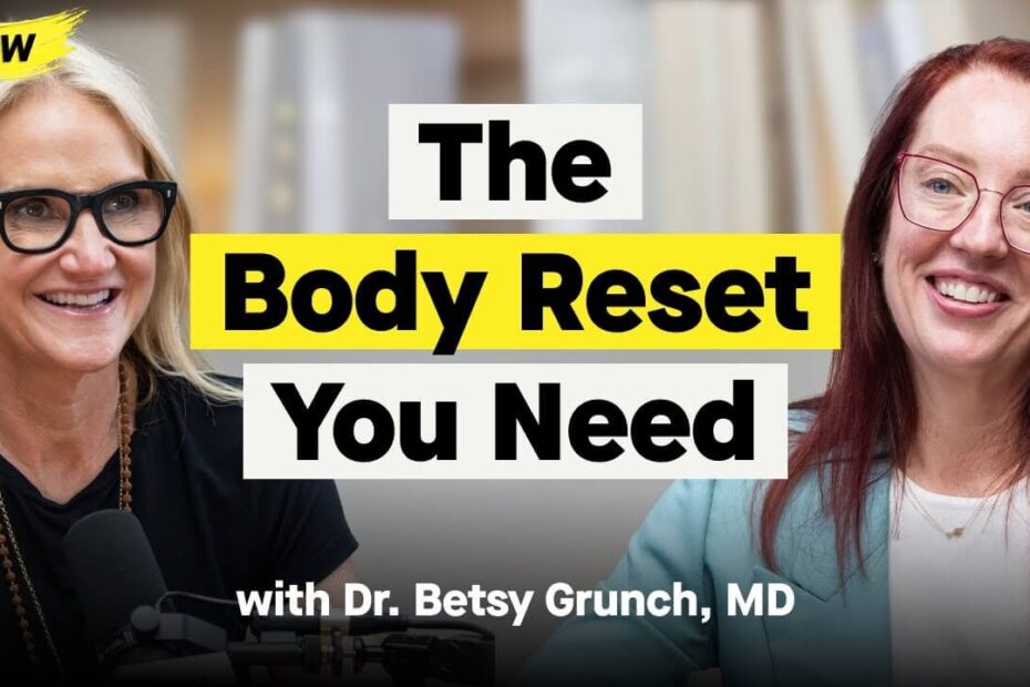 Mel Robbins interviewing neurosurgeon Dr Betsy Grunch on the 2026 Body Reset protocol for strength, fat loss, and spine health